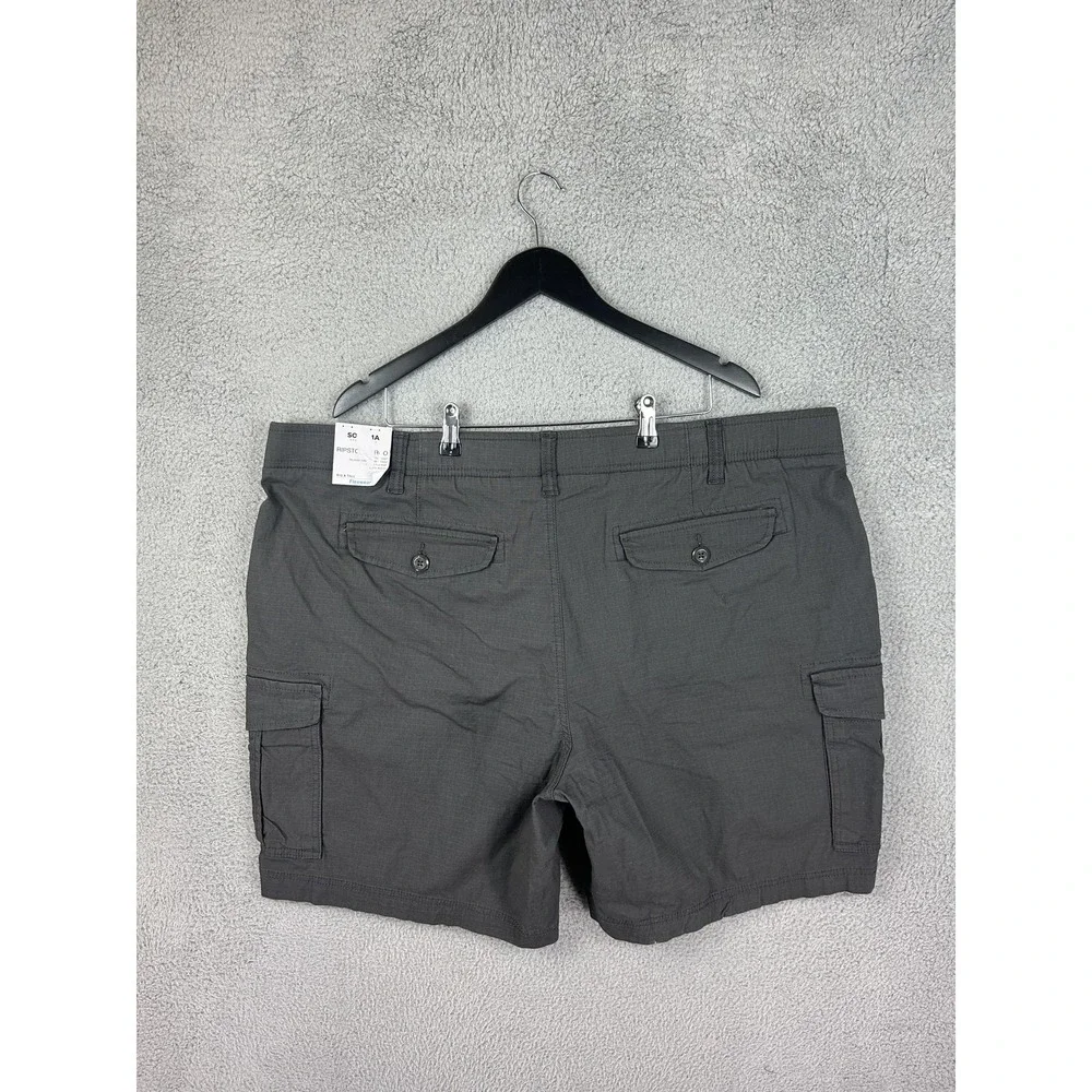 Sonoma Shorts Mens 48 Gray Cargo Stretch Hits At The Knee Outdoors Hiking New